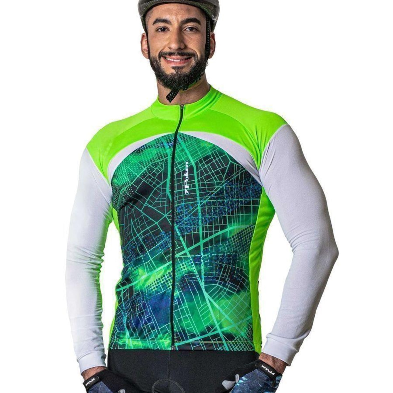 Camiseta Poker Ciclis Zip Total Thunder - Unissex - Foto 1