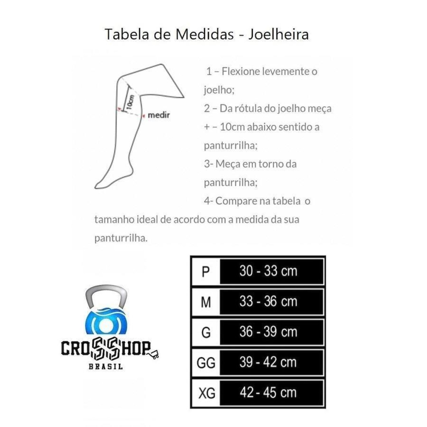 Joelheira Crosshop Brasil Performance Par 7Mm Training - Adulto - Foto 5