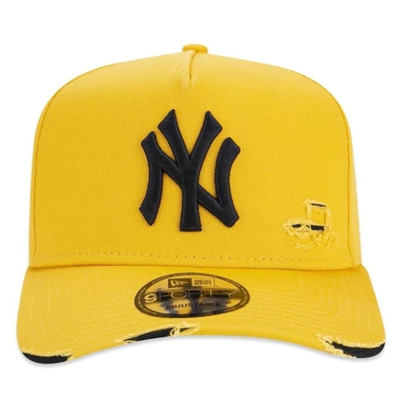 Boné Aba Curva New Era 940 A-Frame New York Yankees Destroyed - Strapback - Masculino - Foto 3