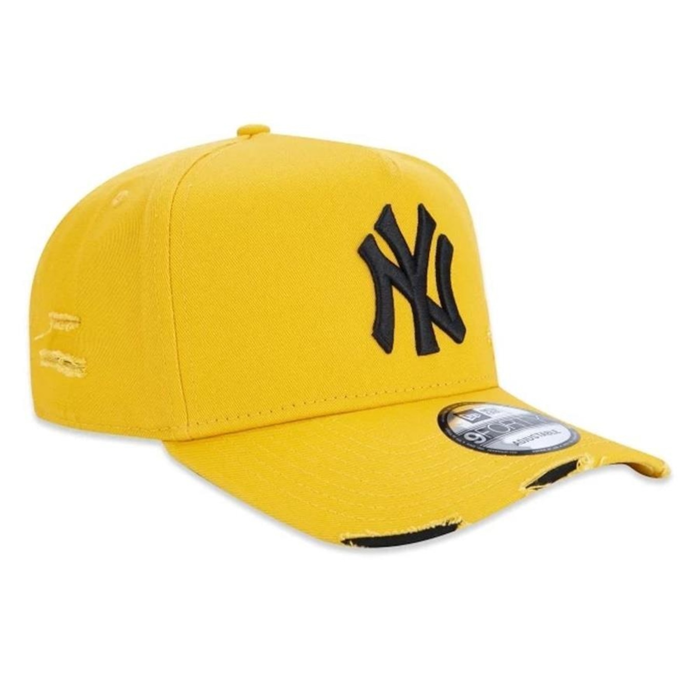 Boné Aba Curva New Era 940 A-Frame New York Yankees Destroyed - Strapback - Masculino - Foto 4