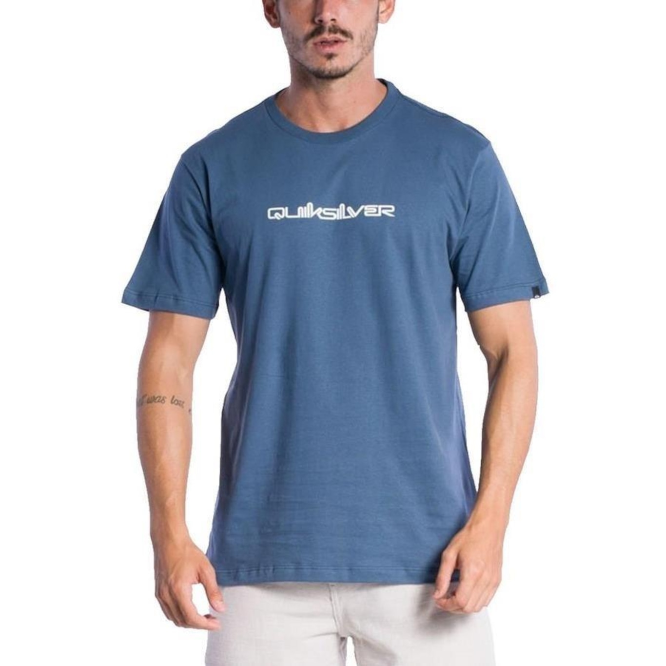 Camiseta Quiksilver Omni Font - Masculina - Foto 1