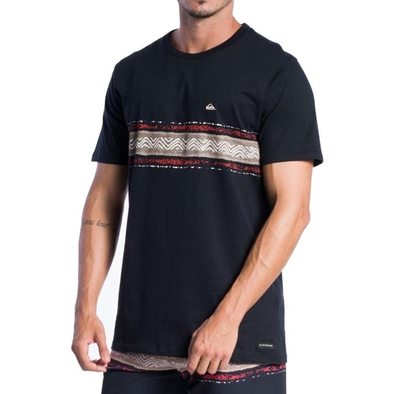 Camiseta Quiksilver Mesa Stripe - Masculina - Foto 3