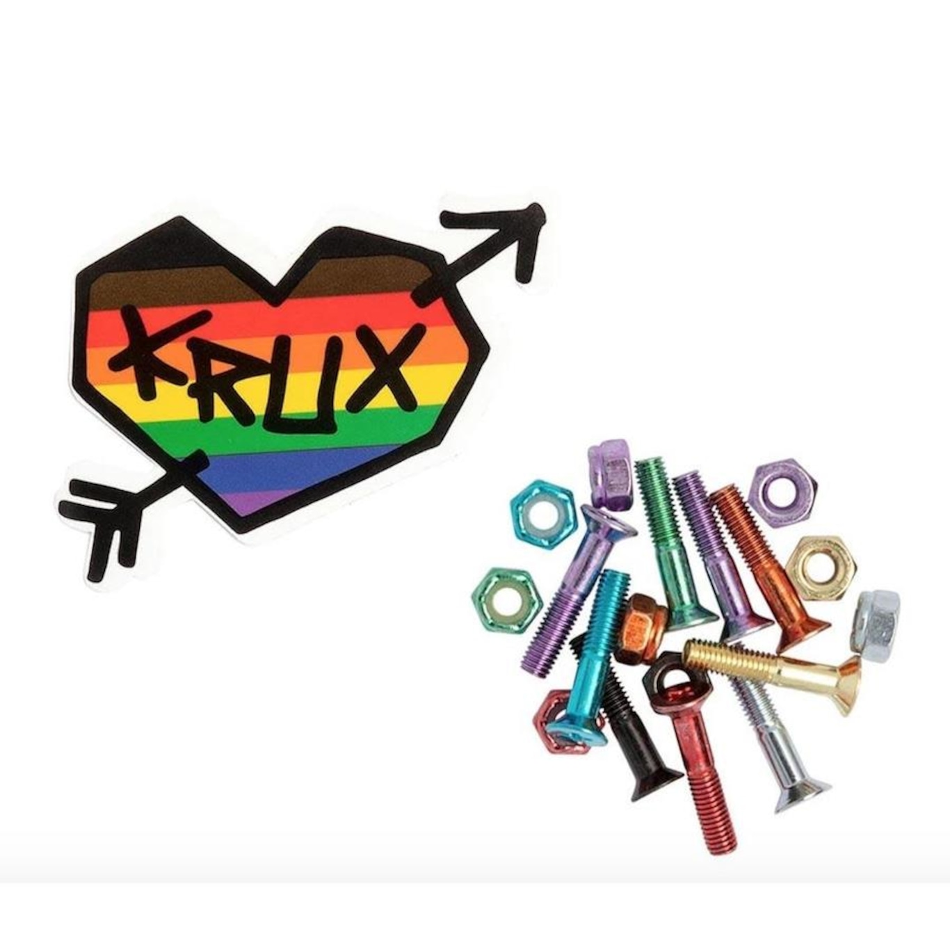 Parafuso de Base Krux Krome Phillips 1" Rainbow - Foto 2