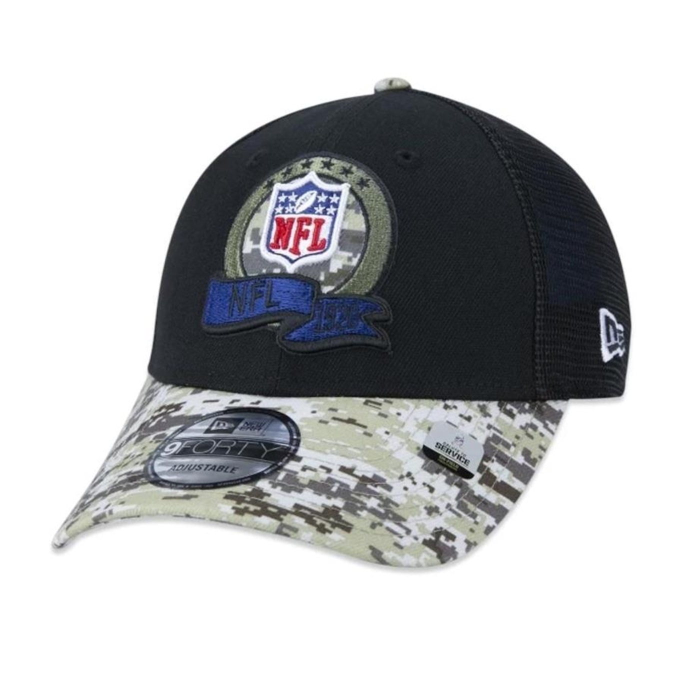 Boné Aba Curva New Era 940 Nfl Salute To Service 2022 - Snapback - Adulto - Foto 1