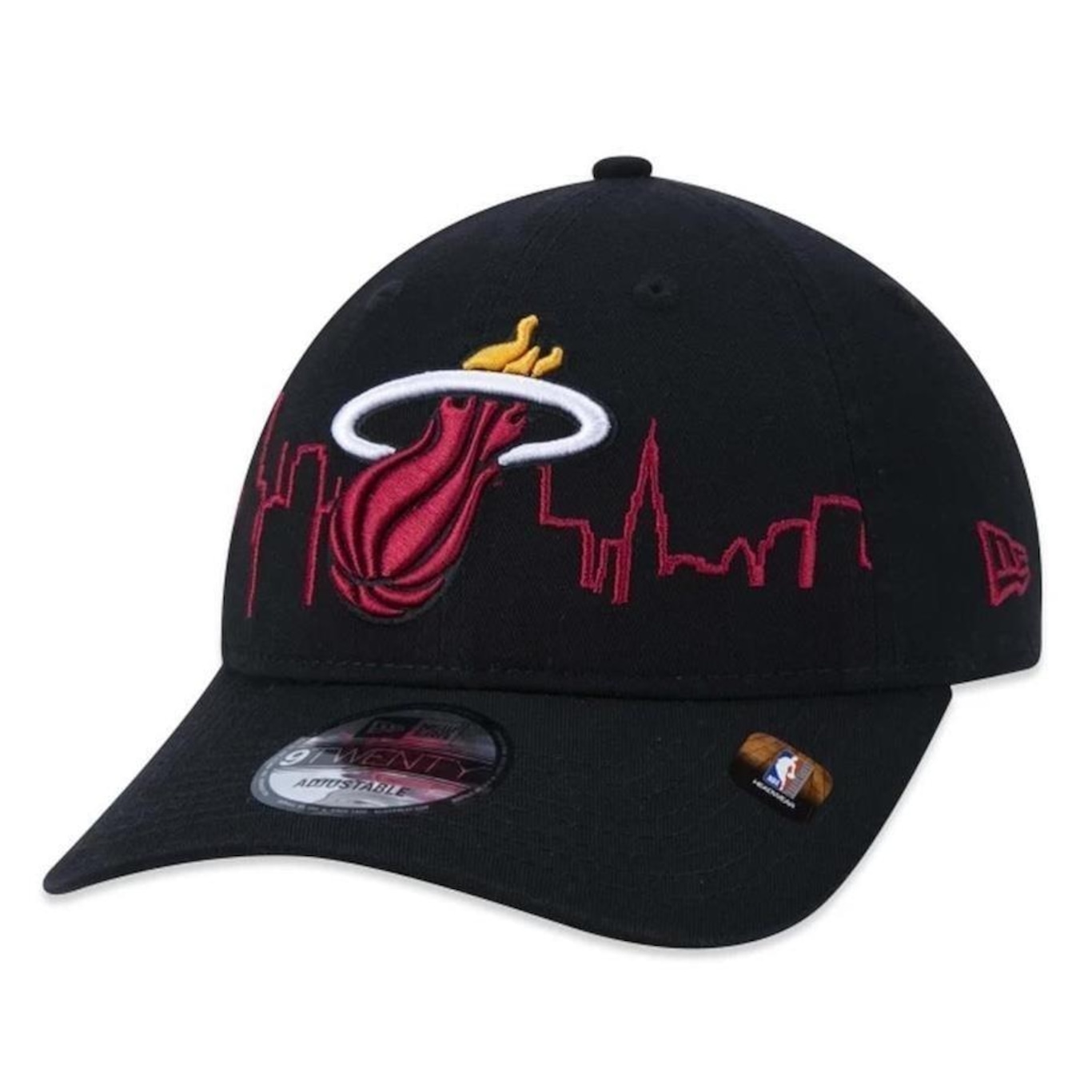 Boné Aba Curva New Era 920 Miami Heat Tip-Off - Strapback - Adulto - Foto 1