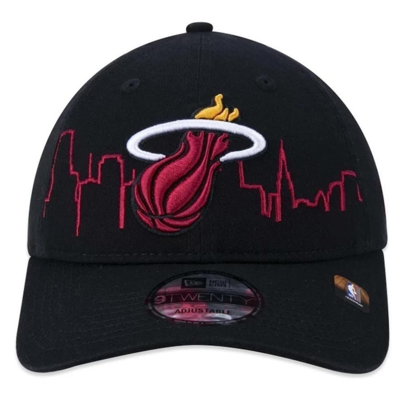 Boné Aba Curva New Era 920 Miami Heat Tip-Off - Strapback - Adulto - Foto 3