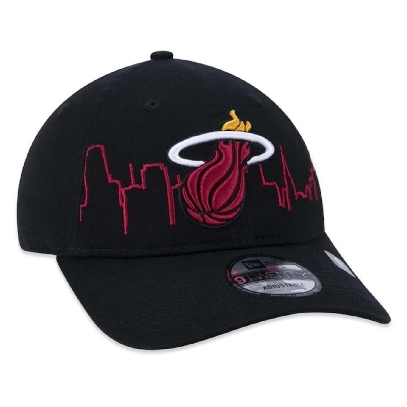 Boné Aba Curva New Era 920 Miami Heat Tip-Off - Strapback - Adulto - Foto 4