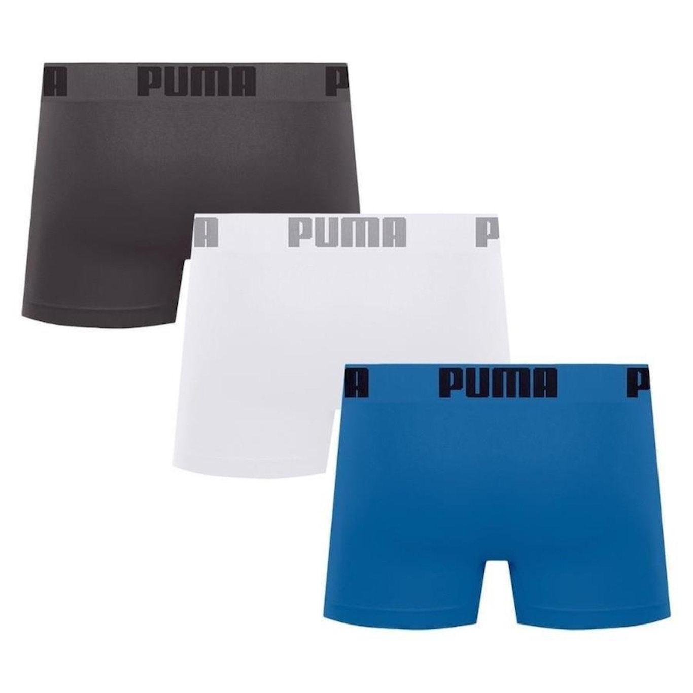 Kit Cuecas Boxer Puma sem Costura - 3 Unidades - Adulto - Foto 2