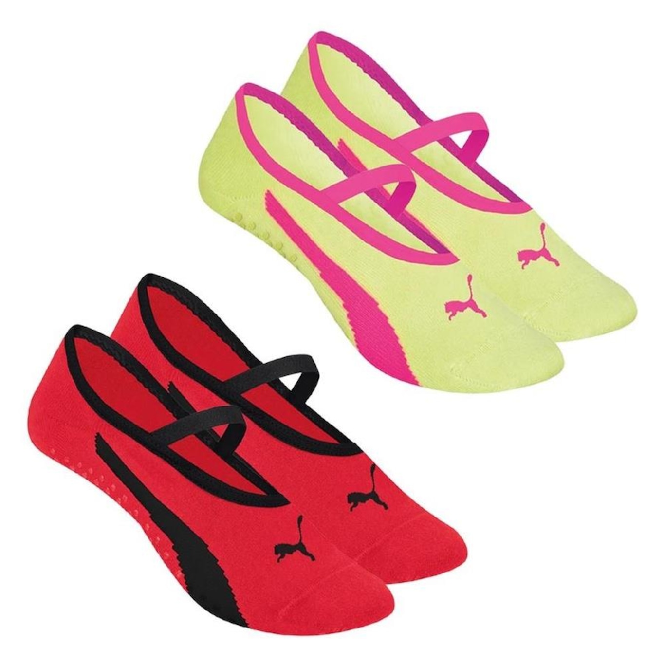 Kit Meias Sapatilha Puma Pilates - 2 Pares - Feminina - Foto 1