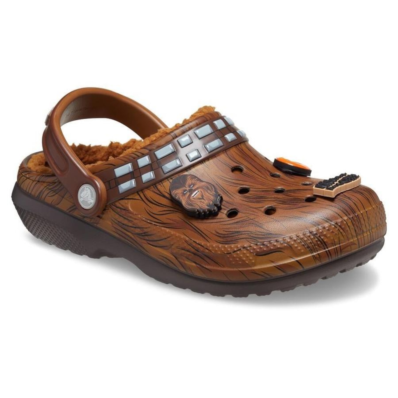 Sandália Crocs Star Wars Classic Lined Clog Espresso - Infantil - Foto 2