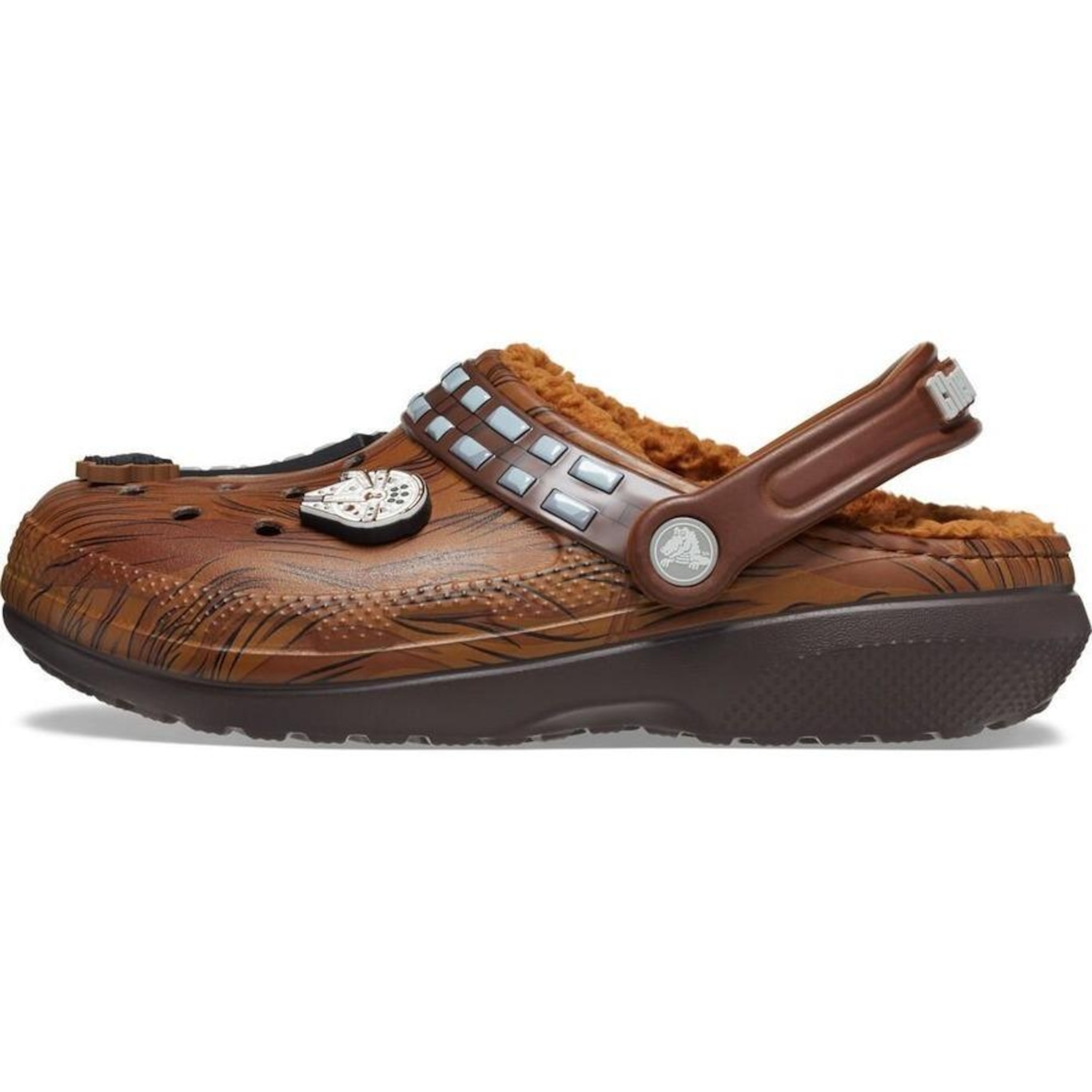 Sandália Crocs Star Wars Classic Lined Clog Espresso - Infantil - Foto 3