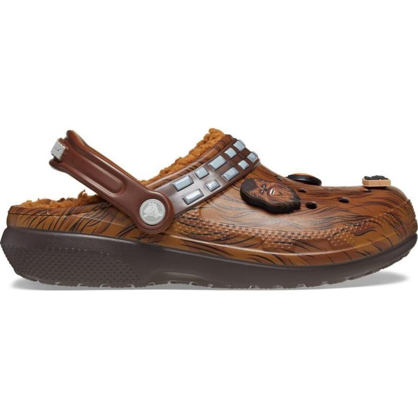 Sandália Crocs Star Wars Classic Lined Clog Espresso - Infantil - Foto 1