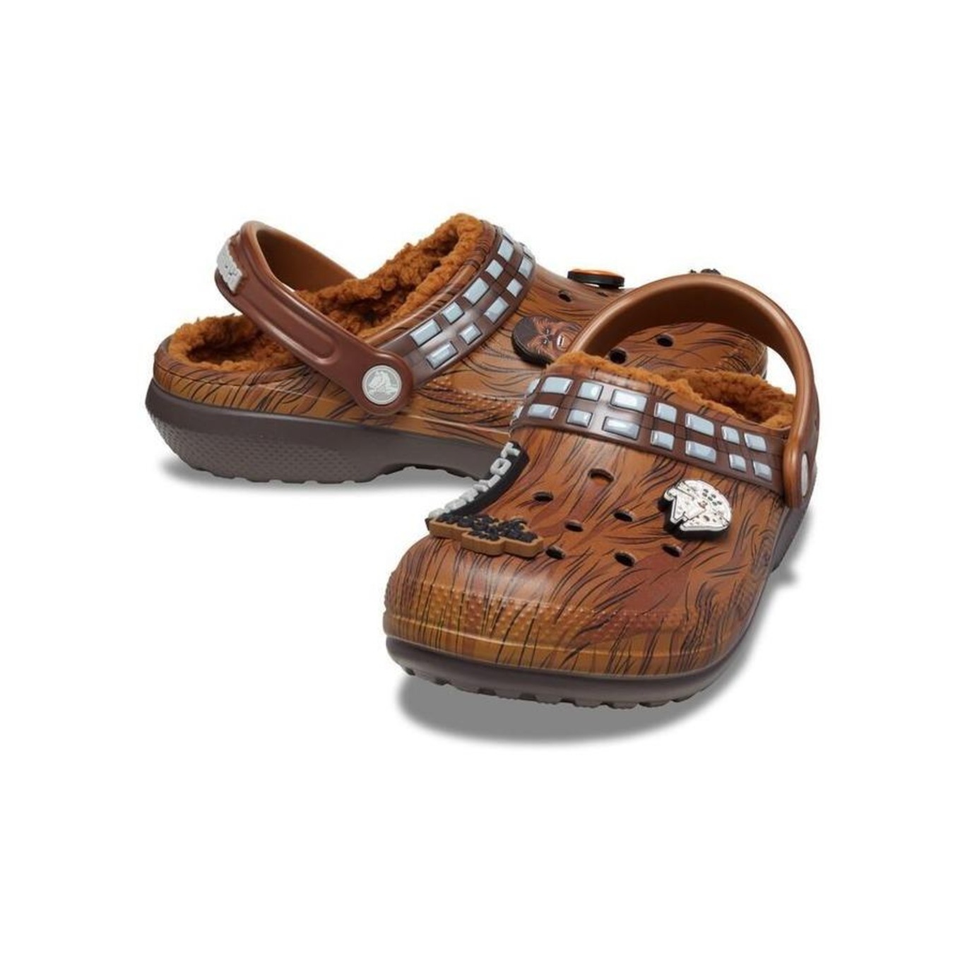 Sandália Crocs Star Wars Classic Lined Clog Espresso - Infantil - Foto 4