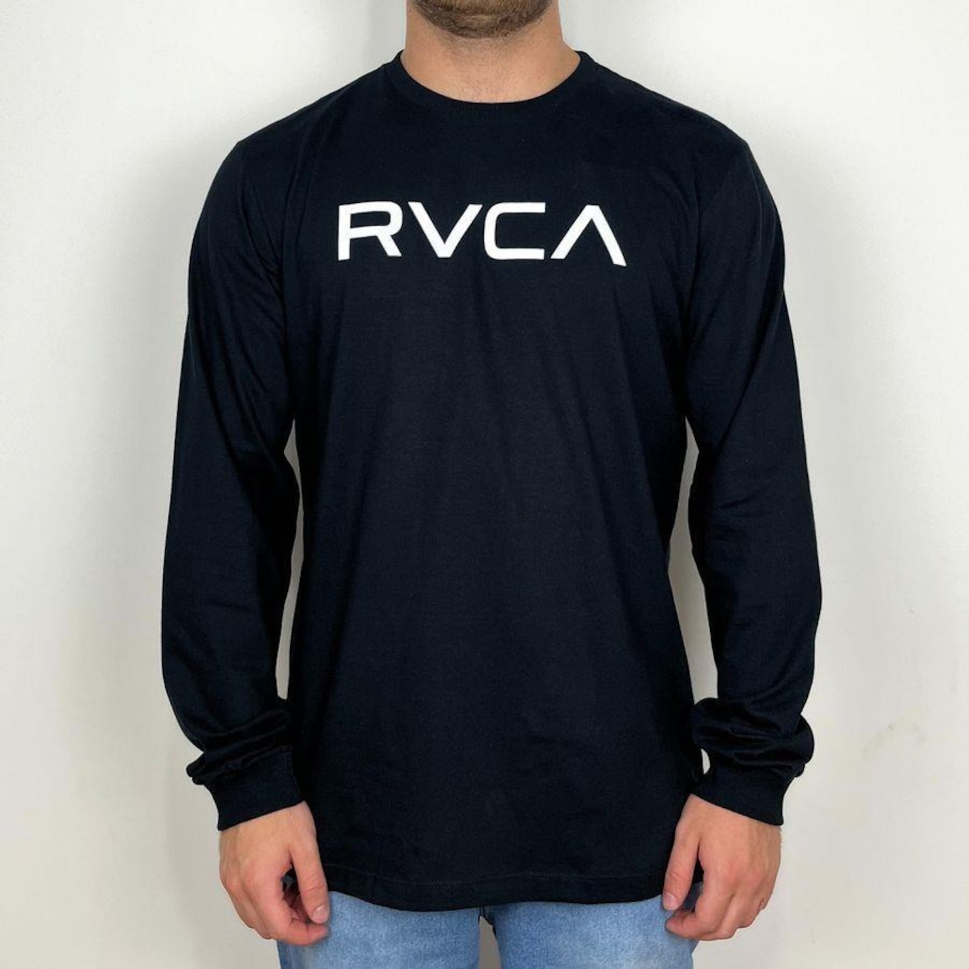 Camiseta RVCA Manga Longa Big - Masculina - Foto 1