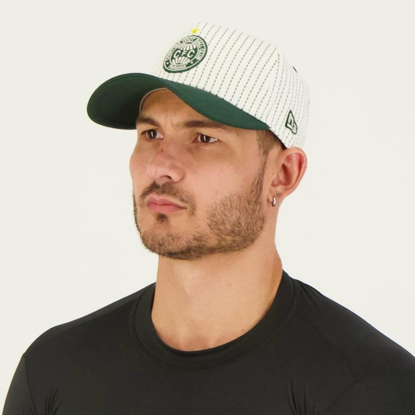 Boné Aba Curva New Era Coritiba Listras 940 - Snapback - Adulto - Foto 5