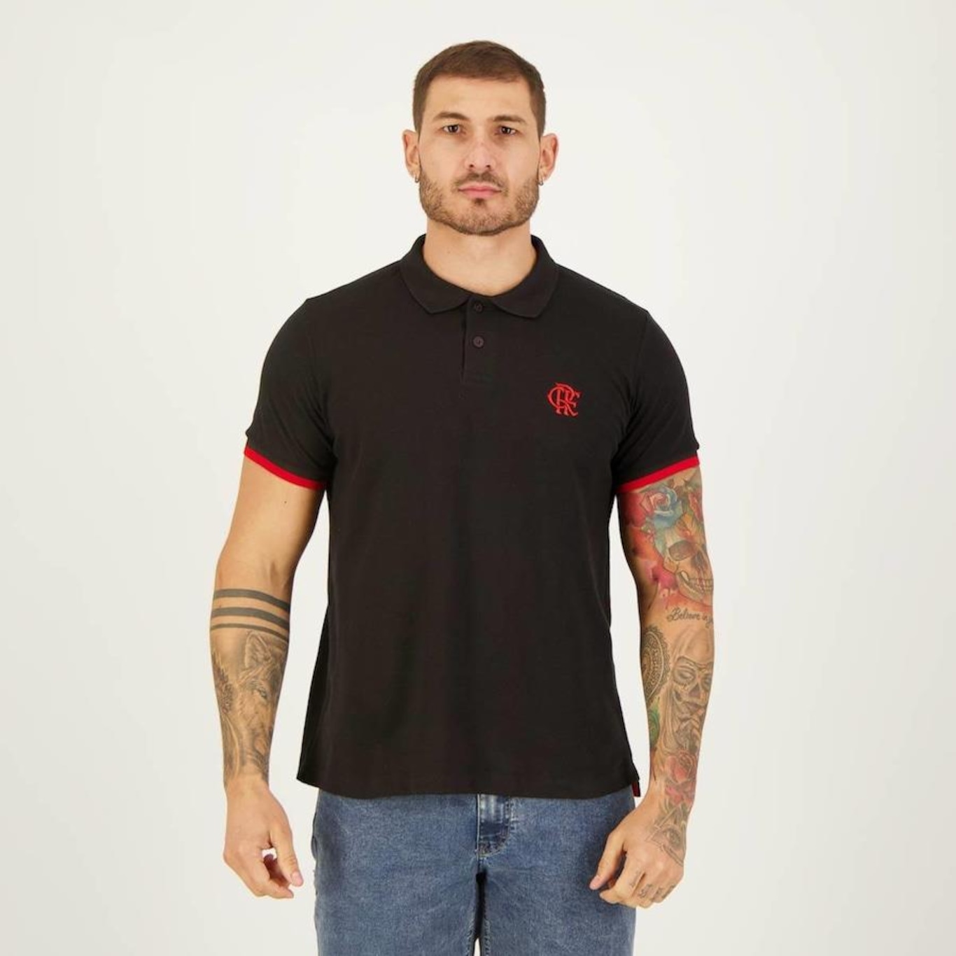 Camisa Polo do Flamengo Futfanatics Render - Masculina - Foto 1