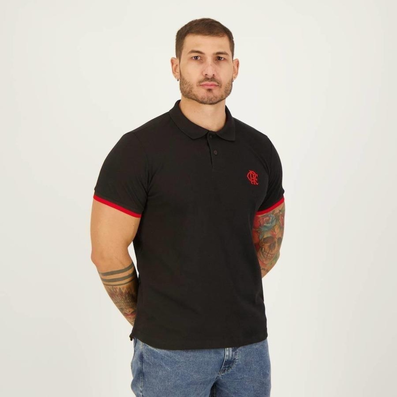 Camisa Polo do Flamengo Futfanatics Render - Masculina - Foto 2