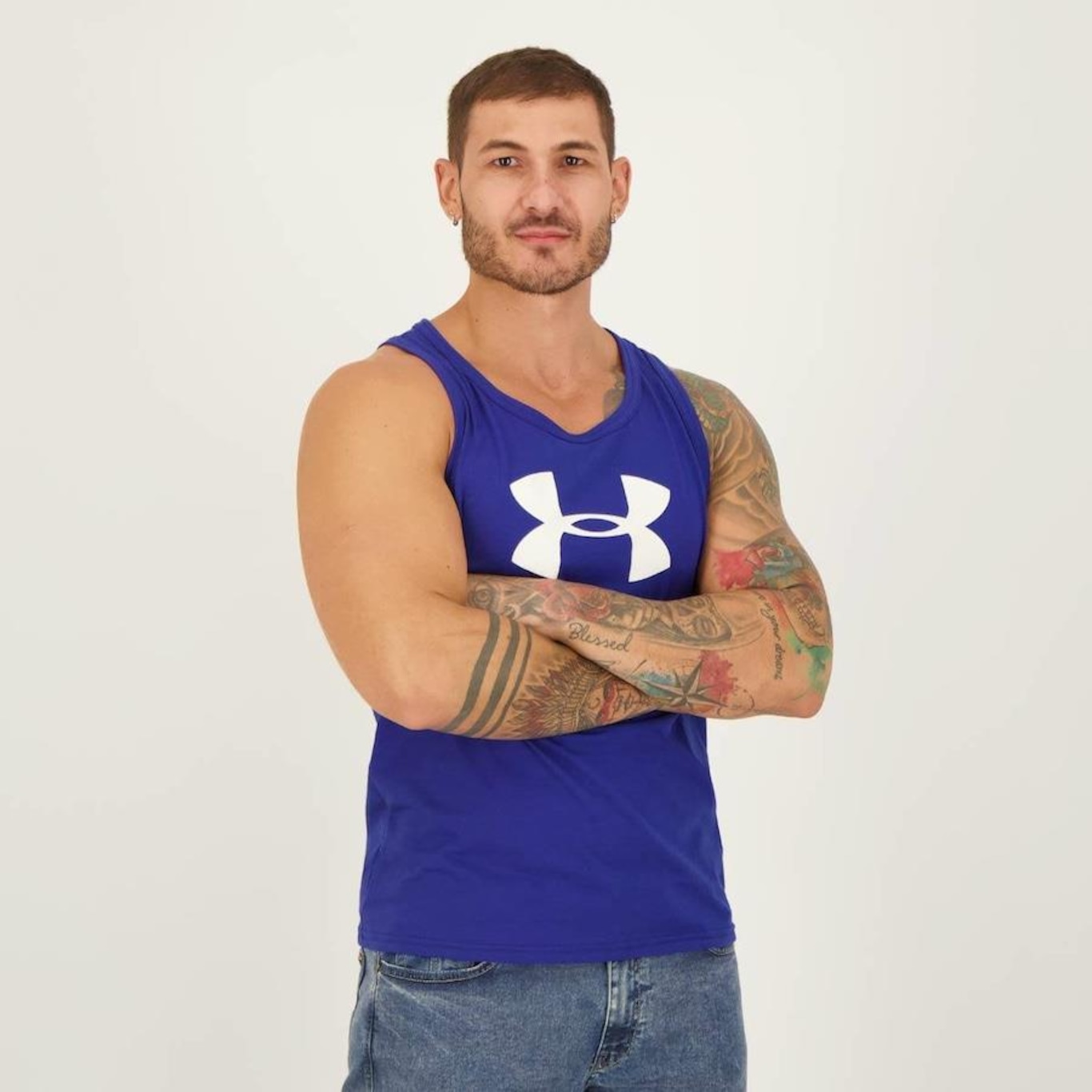 RAGATA UNDER ARMOUR SPORTSTYLE LOGO TANK - Grandes Torcidas