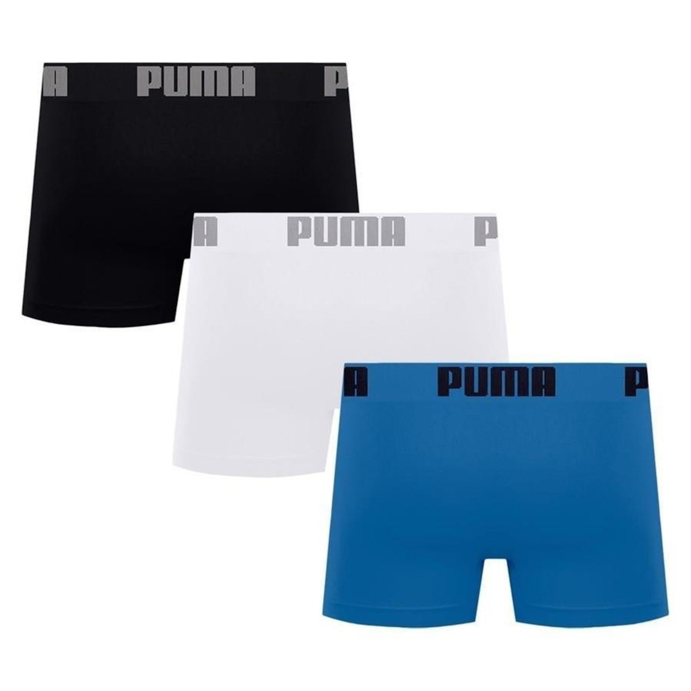 Kit Cuecas Boxer Puma sem Costura - 3 Unidades - Adulto - Foto 2