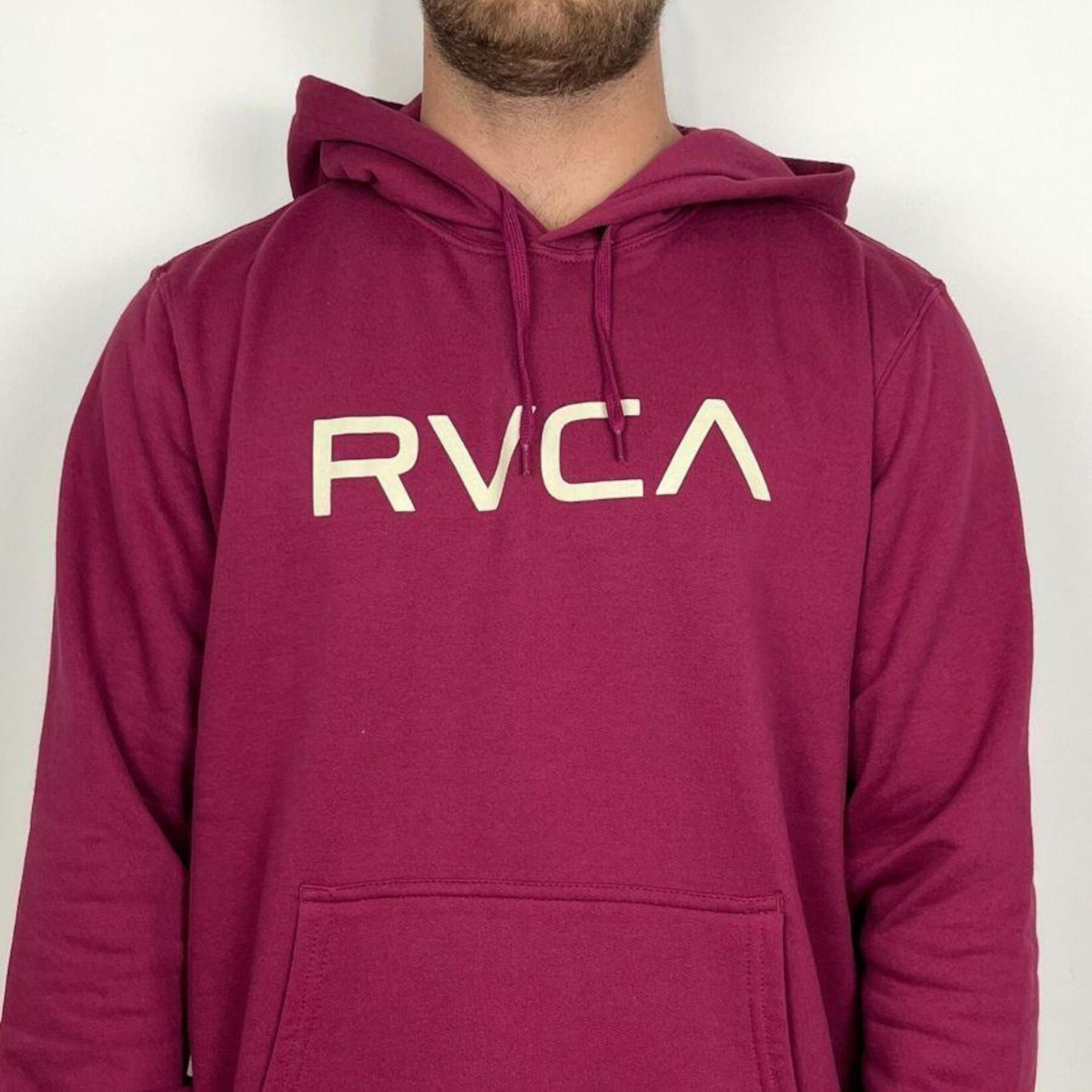 Blusão de Moletom com Capuz Rvca Fechado Big - Masculino - Foto 2