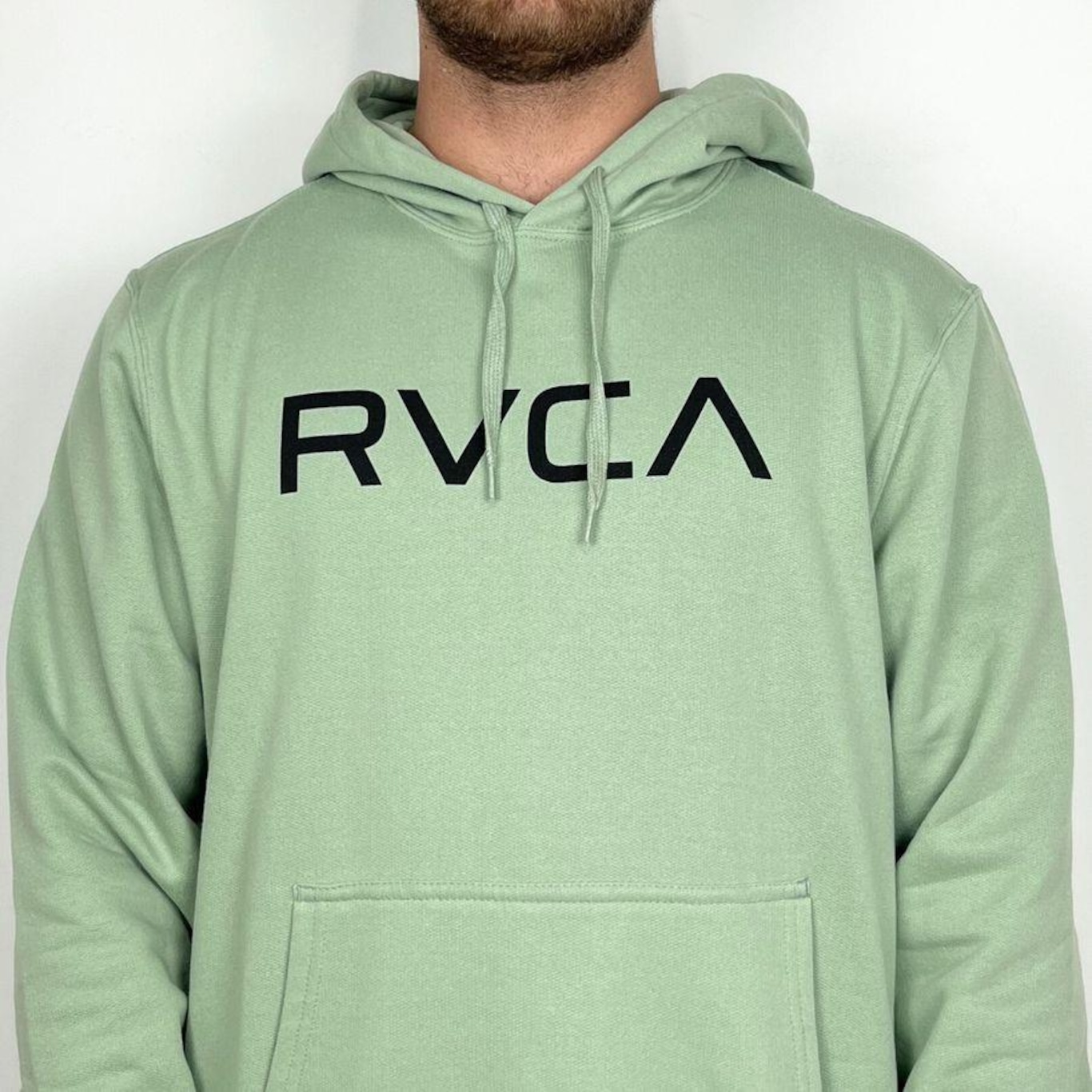 Blusão de Moletom com Capuz Rvca Fechado Big - Masculino - Foto 2