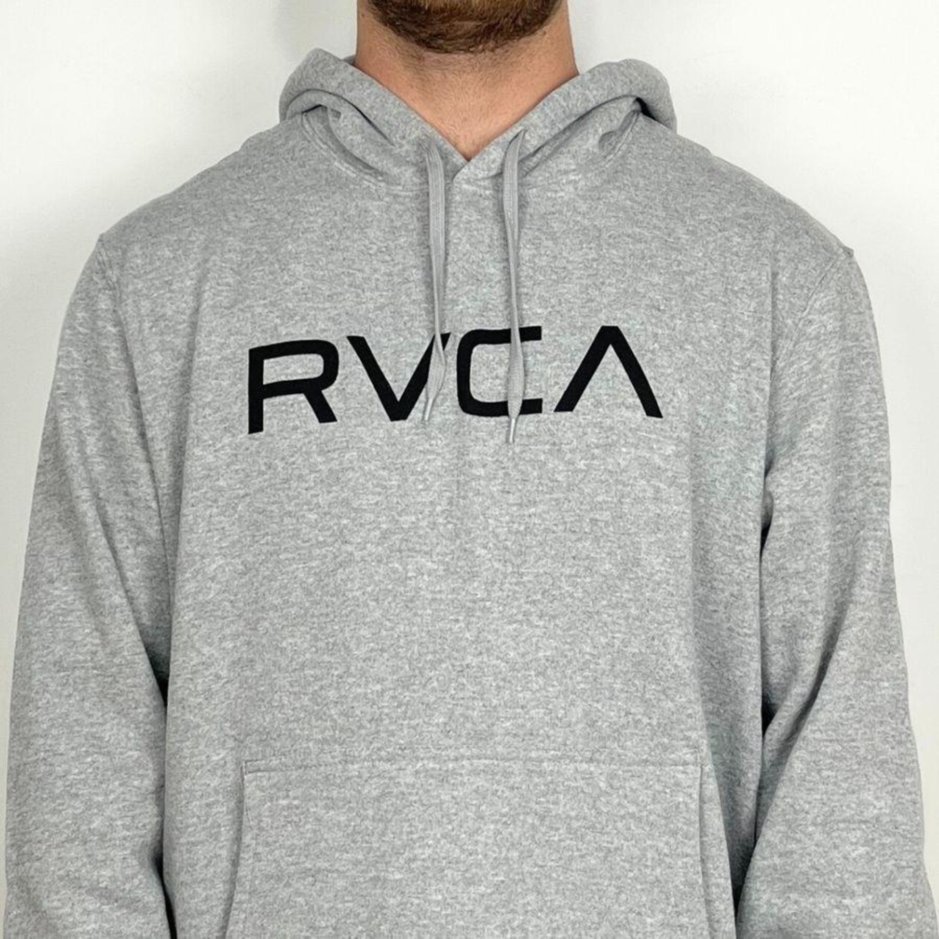 Blusão de Moletom com Capuz Rvca Fechado Big - Masculino - Foto 2