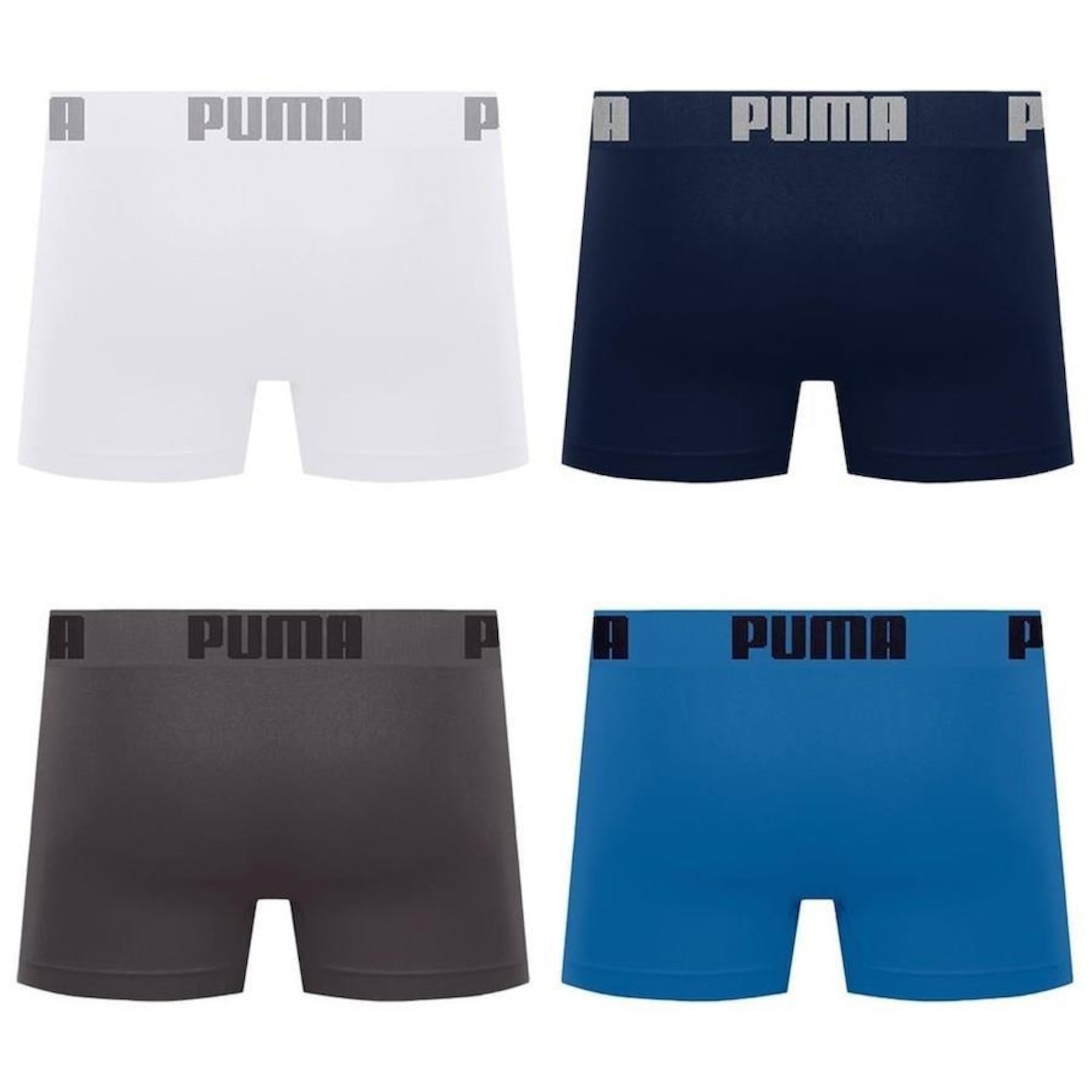 Kit de Cuecas Boxer Puma sem Costura - 4 Unidades - Adulto - Foto 2