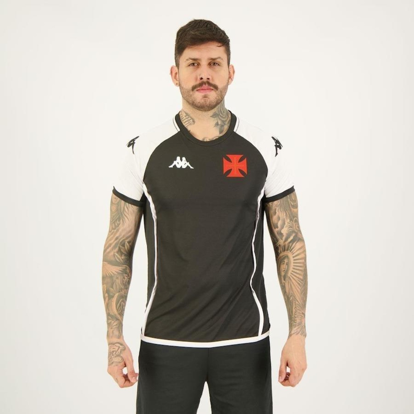 Camisa do Vasco Supporter Basic Kappa - Masculina - Foto 1