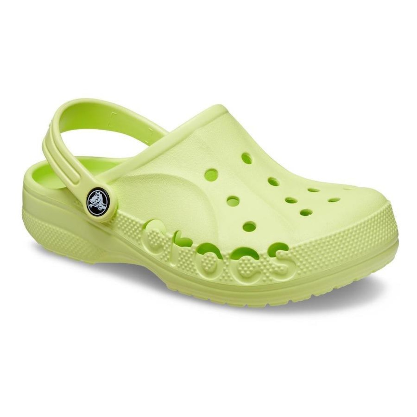 Sandália Crocs Baya Clog Kids Lime Zest - Unissex - Foto 2