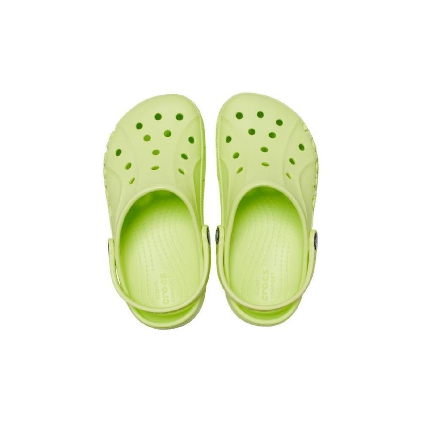 Sandália Crocs Baya Clog Kids Lime Zest - Unissex - Foto 5