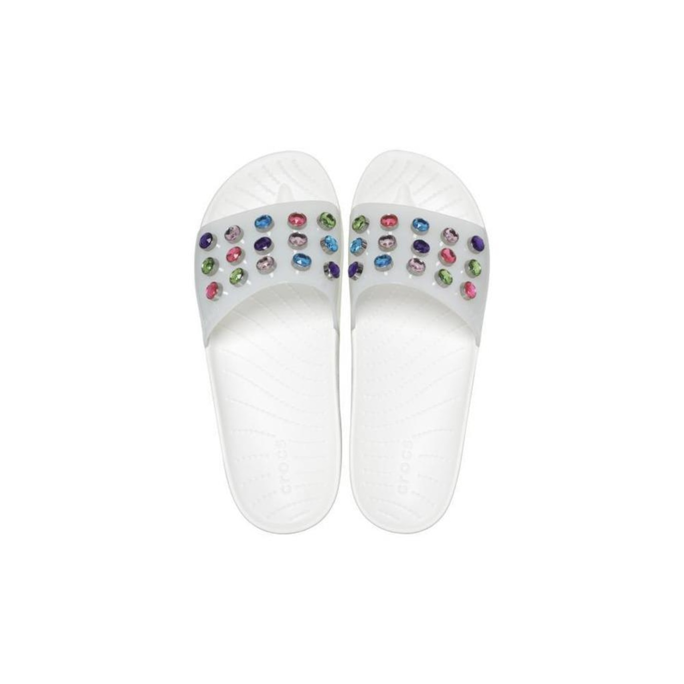 Chinelo Crocs Splash Gem Slide - Feminino - Foto 5