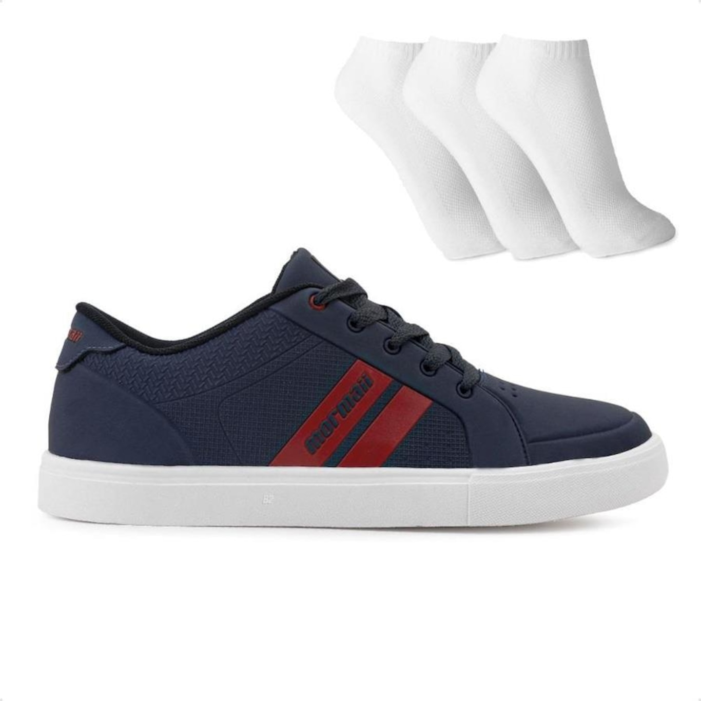 Tênis Mormaii Urban Stripe 3 + 3 Pares de Meias - Masculino - Foto 1