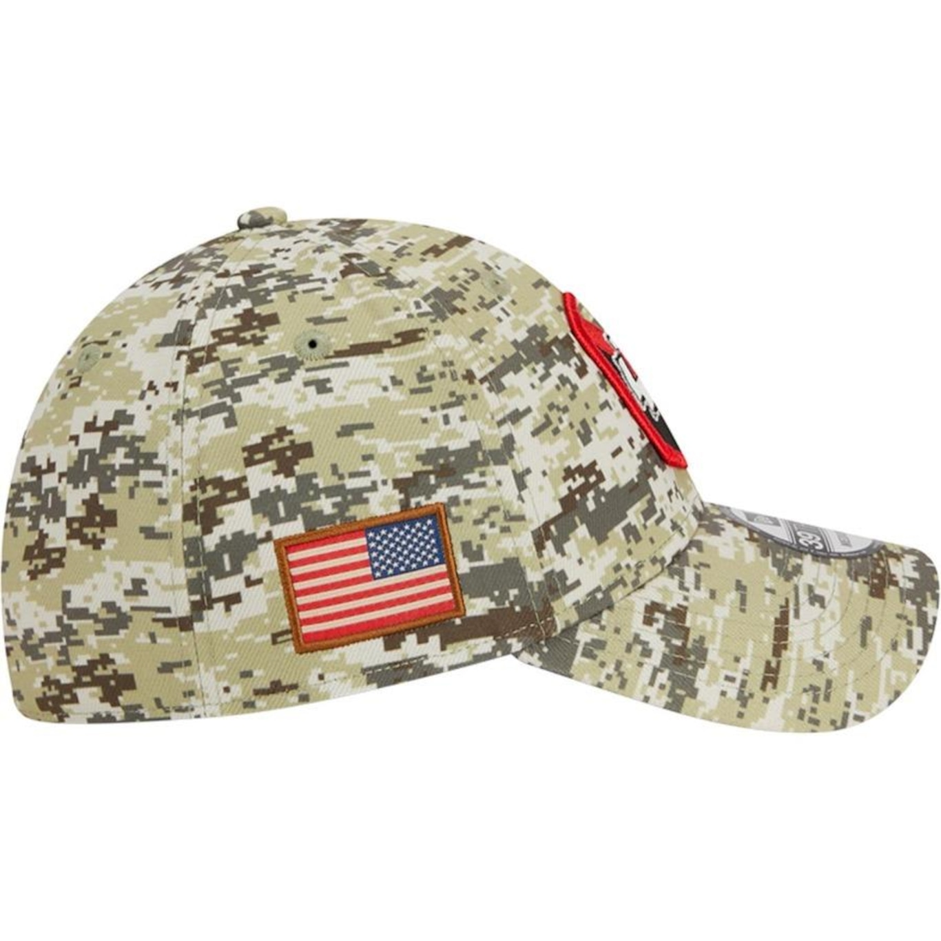 Boné Aba Curva New Era 39Thirty Stretch Fit Salute To Service Kansas City Chiefs - Fechado - Adulto - Foto 5