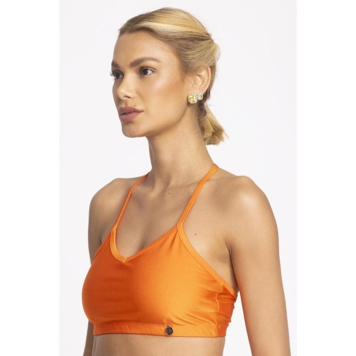 Top Fitness com Bojo Removível Vibs Fitwear Frente Única - Feminino - Foto 2