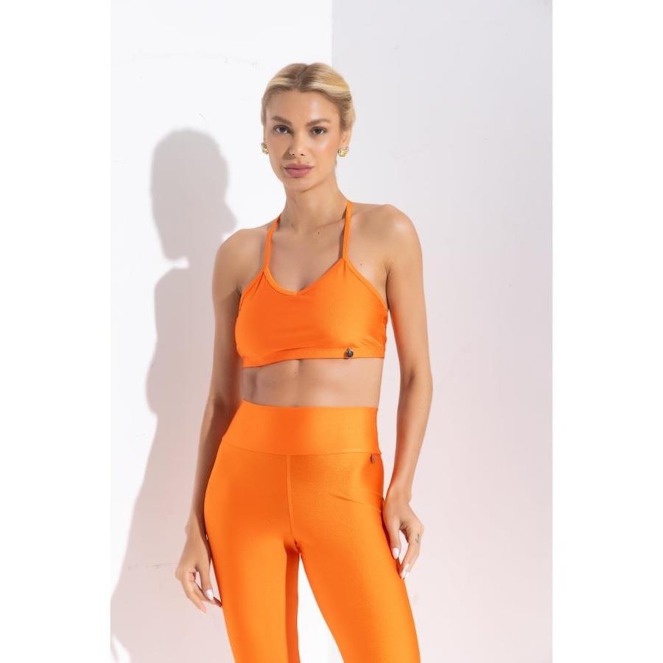 Top Fitness com Bojo Removível Vibs Fitwear Frente Única - Feminino - Foto 4