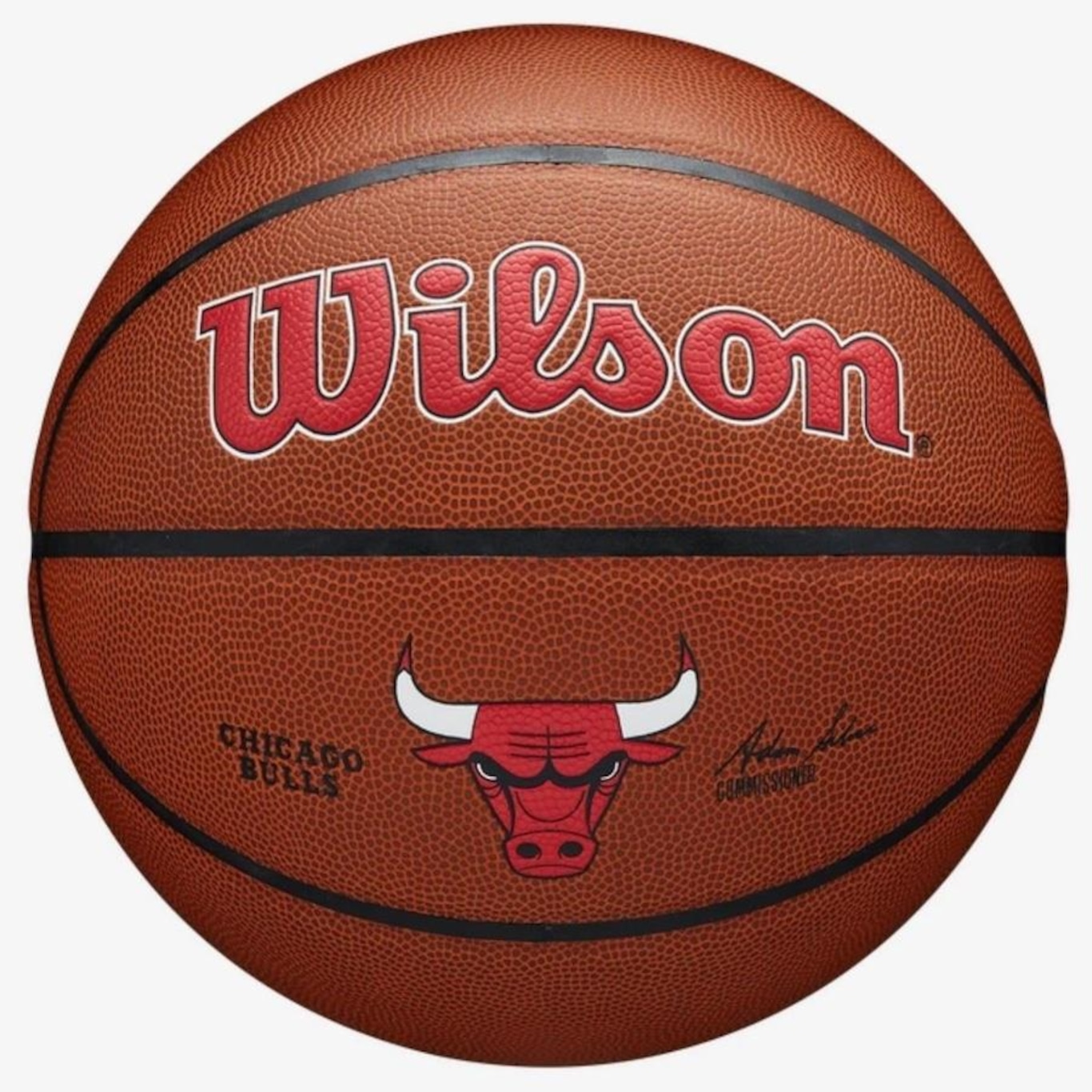 Bola de Basquete Wilson NBA Chicago Bulls Team Alli - Foto 1