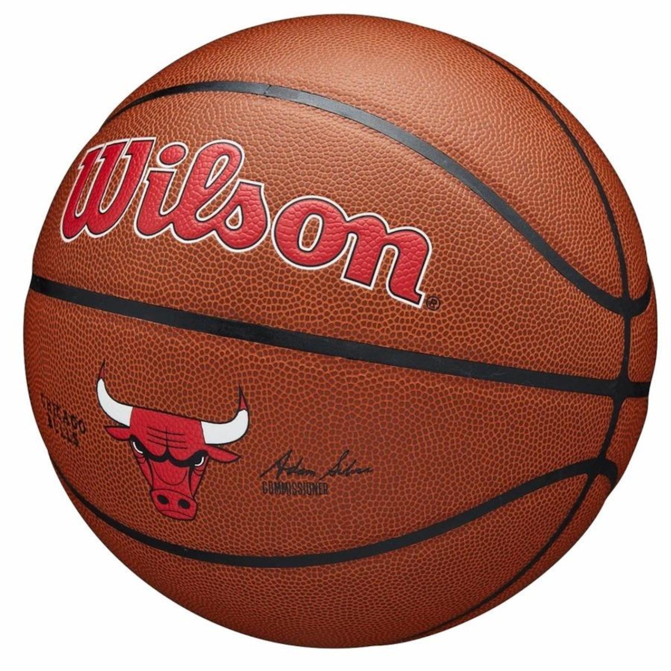 Bola de Basquete Wilson NBA Chicago Bulls Team Alli - Foto 3