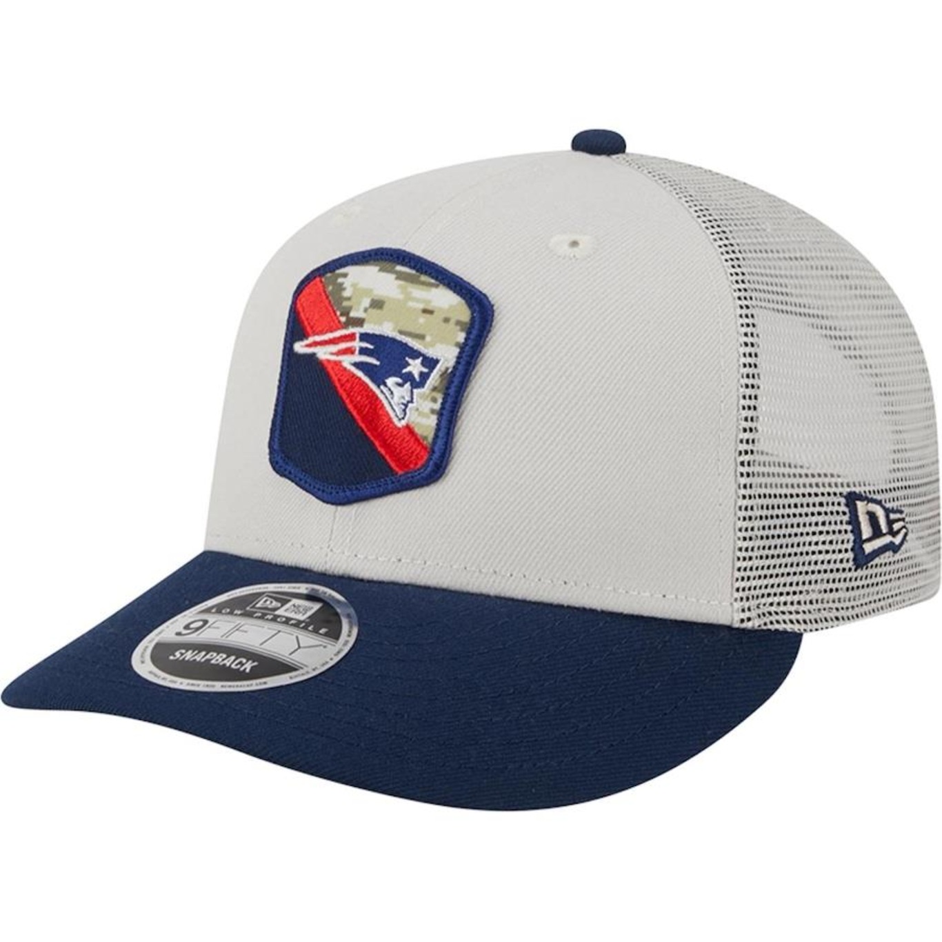 Boné Aba Curva New Era 9Fifty Low Profile Salute To Service New England Patriots - Snapback - Adulto - Foto 1