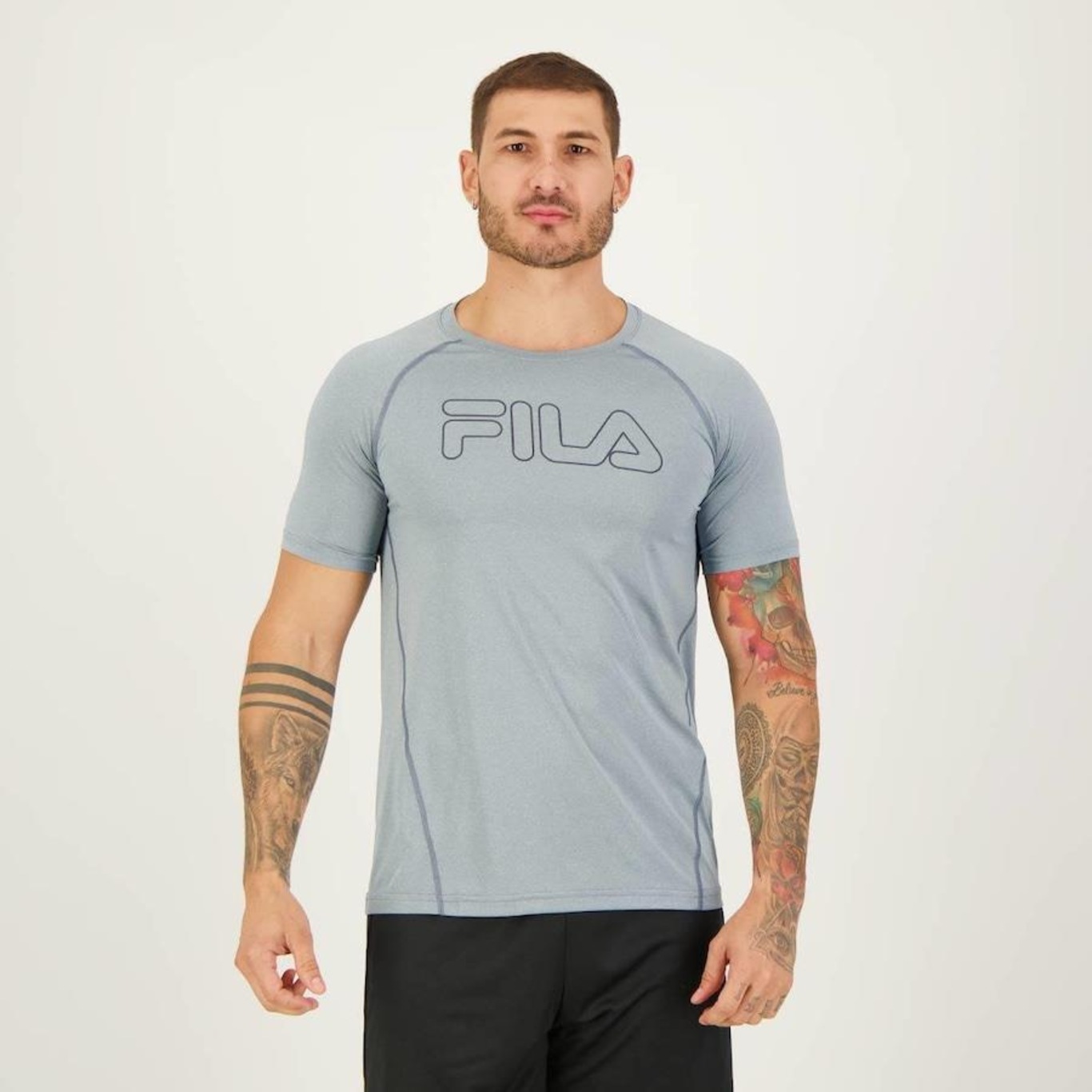 Camiseta Fila Sport Blend Logo - Masculina - Foto 1