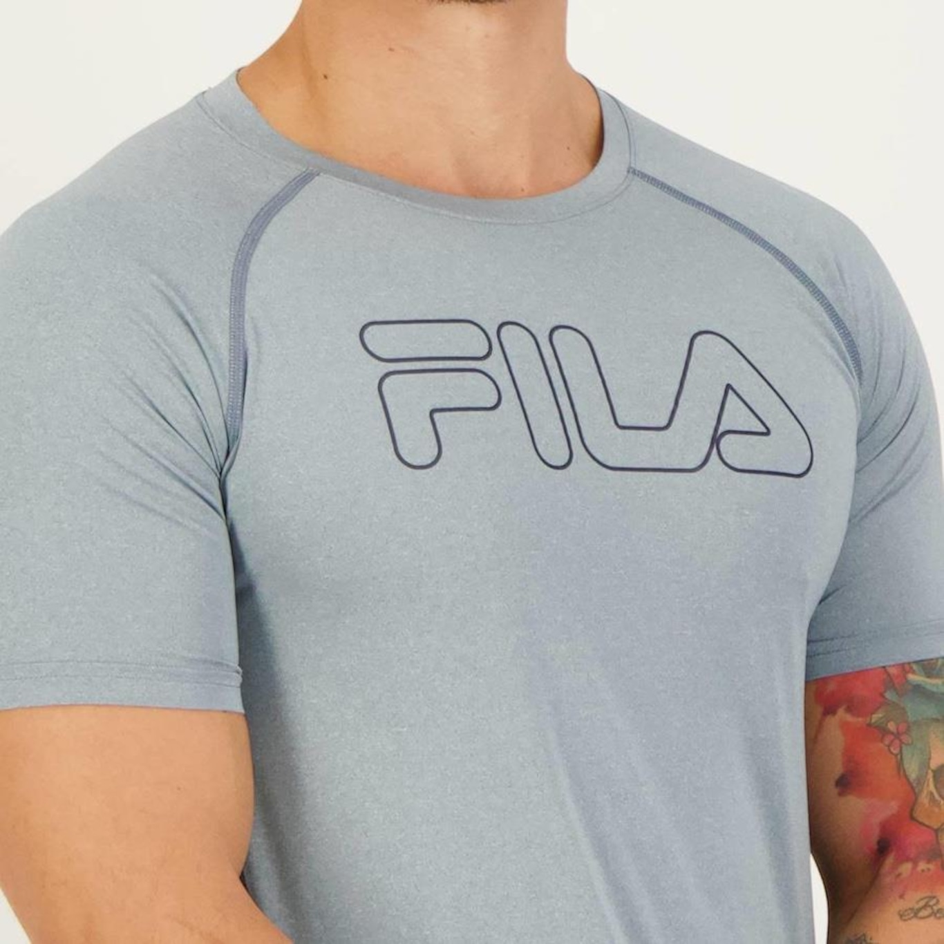 Camiseta Fila Sport Blend Logo - Masculina - Foto 4