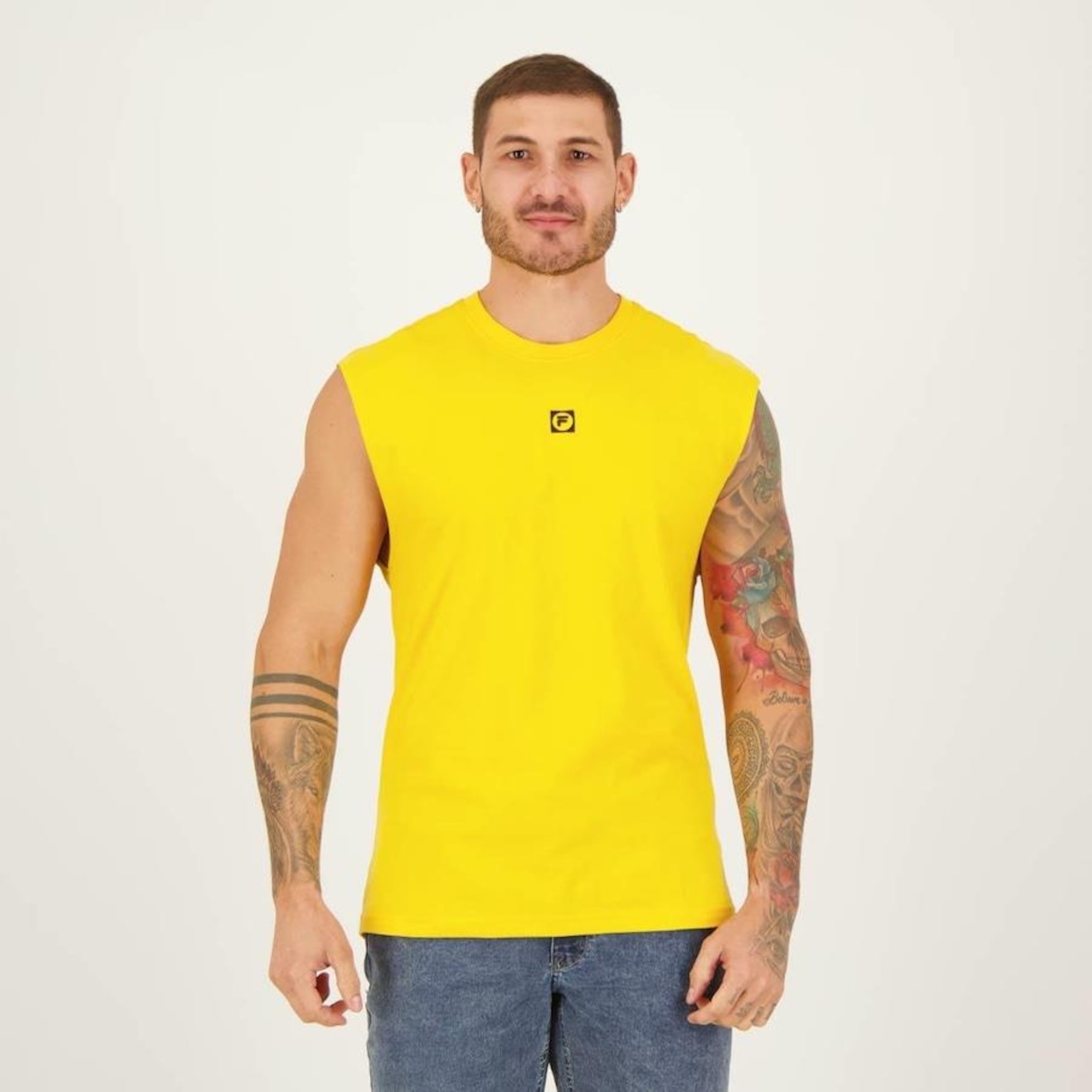 Camiseta Regata Fila Tape - Masculina - Foto 1