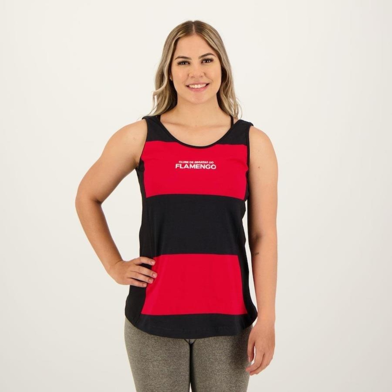 Camiseta Regata do Flamengo Braziline Lab - Feminina - Foto 1