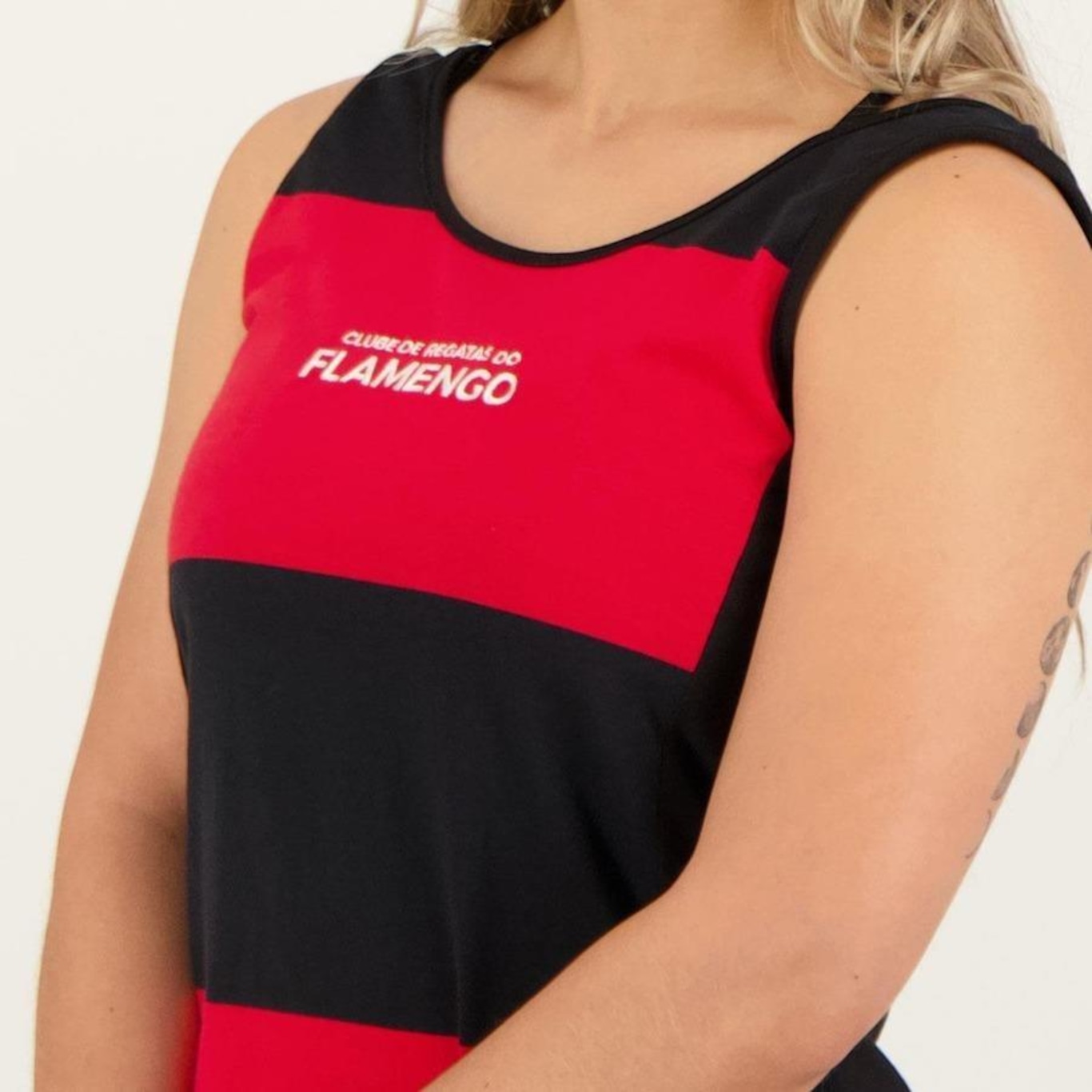 Camiseta Regata do Flamengo Braziline Lab - Feminina - Foto 4