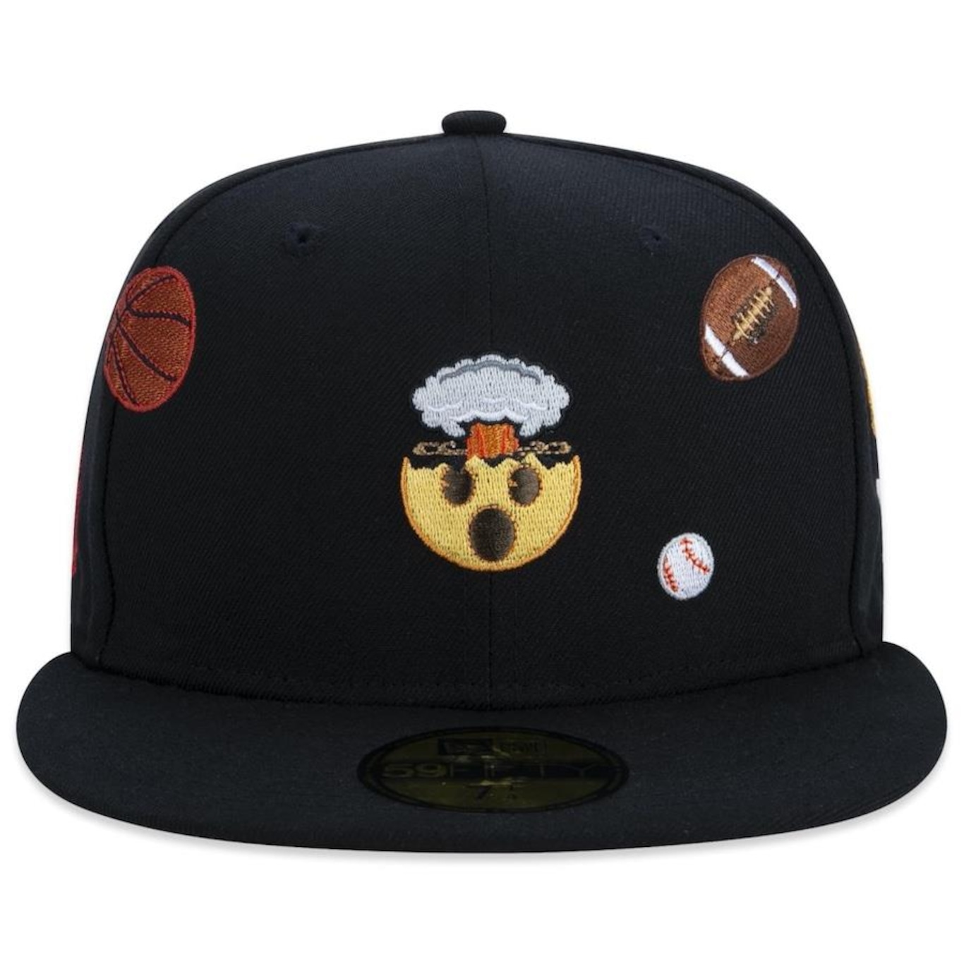 Boné Aba Reta New Era 59Fifty Fitted Emoji - Fechado - Adulto - Foto 3