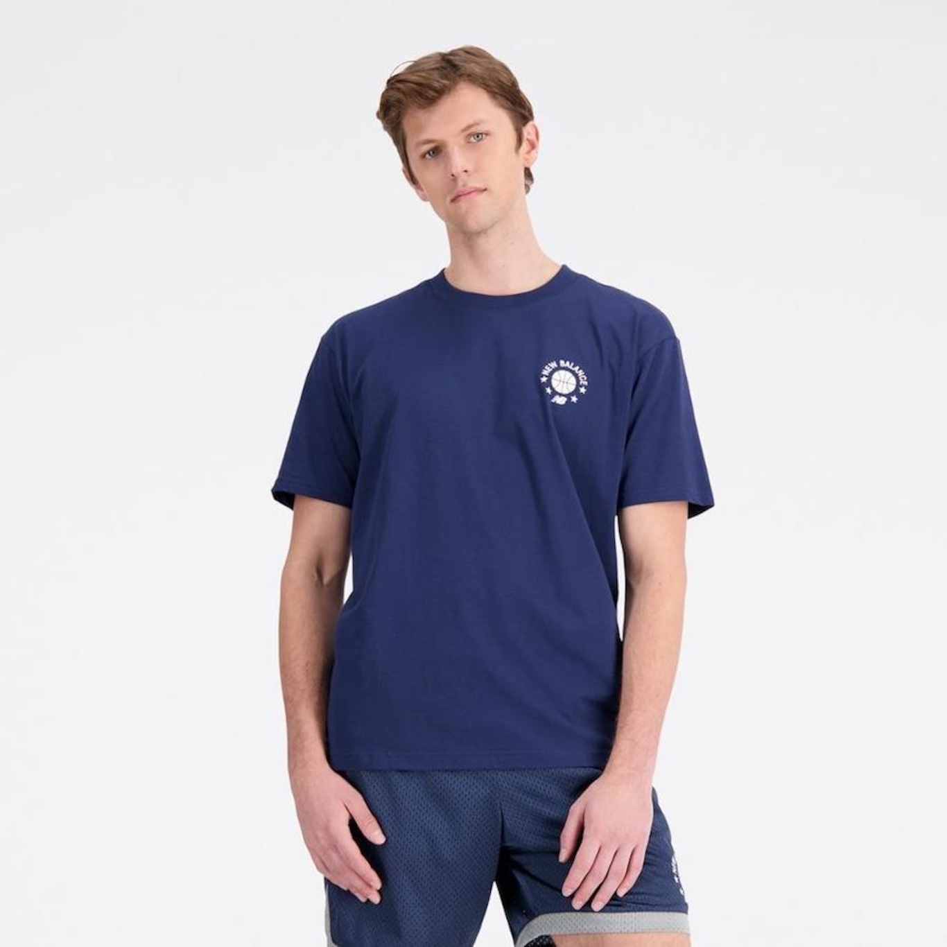 Camiseta New Balance Hoops - Masculina - Foto 1