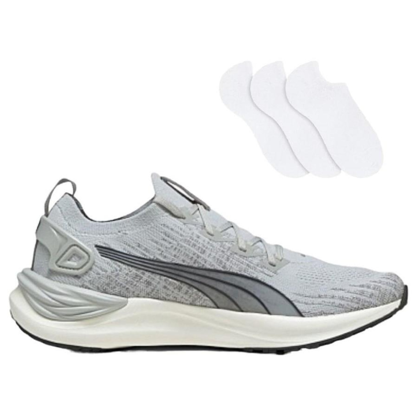 Kit Tênis Puma Electrify Nitro 3 Knit + 3 Pares De Meias - Masculino - Foto 1