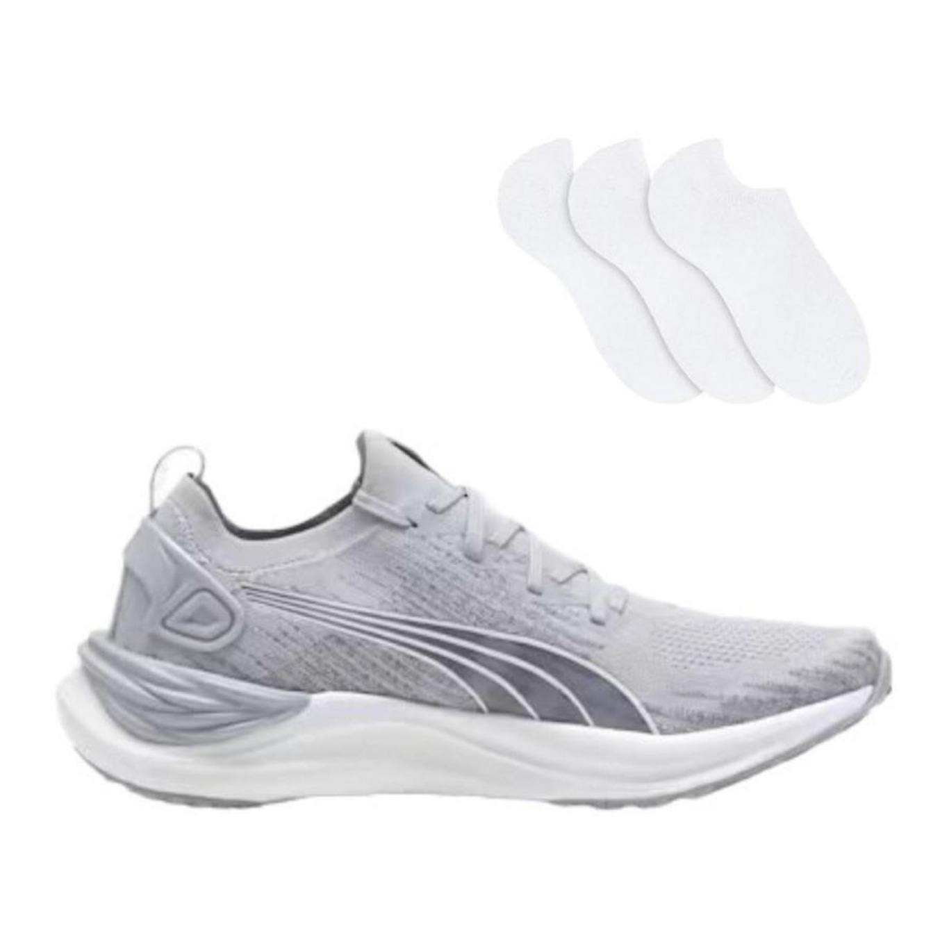 Kit Tênis Puma Electrify Nitro 3 Knit + 3 Pares De Meias - Masculino - Foto 1