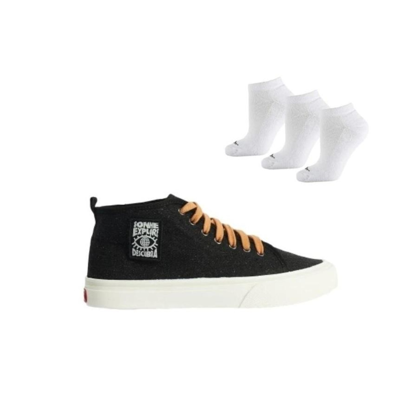 Tênis Redley Originals Collab Canal Off + 3 Pares de Meias - Masculino - Foto 1