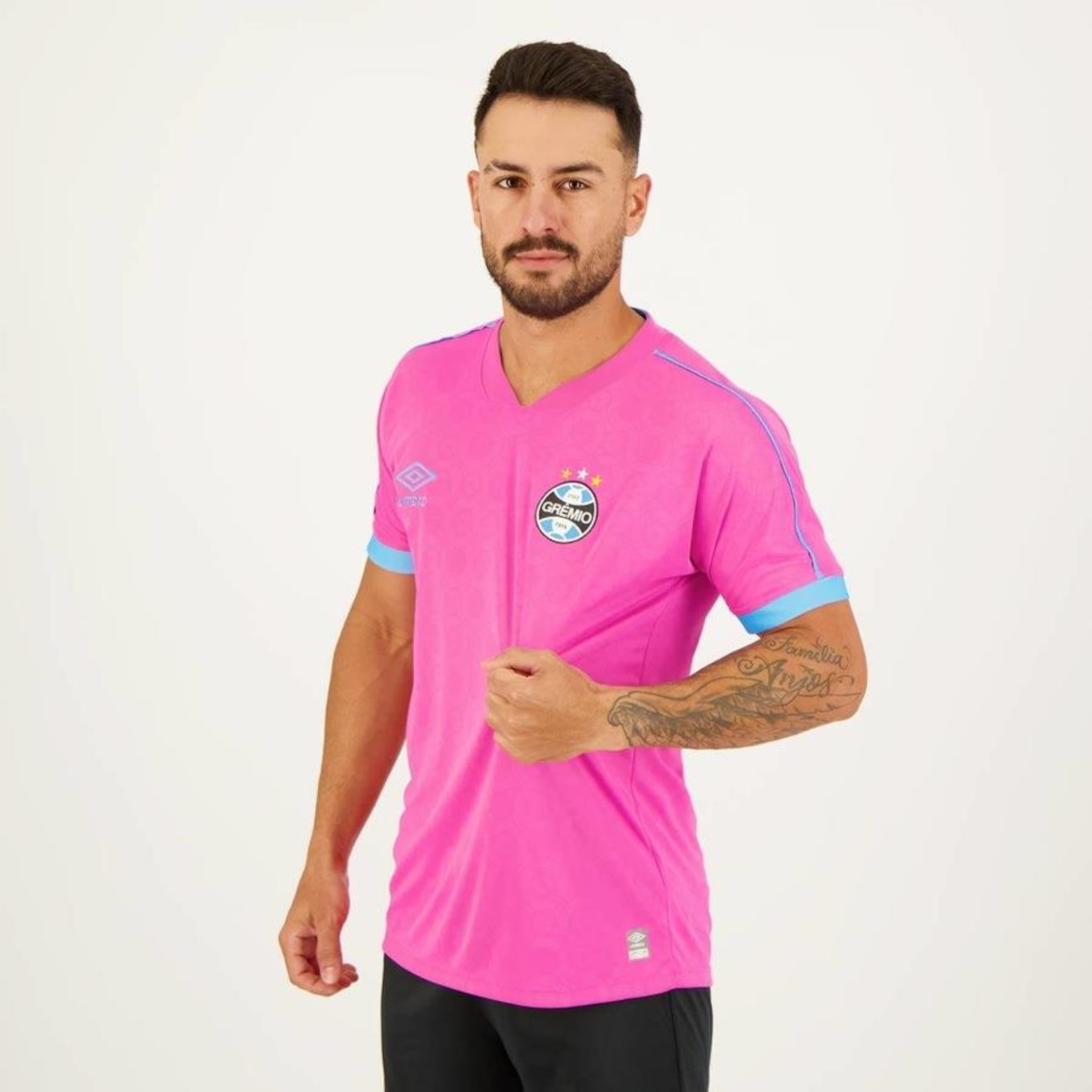 Camisa do Grêmio 2023 Outubro Umbro - Masculina - Foto 2