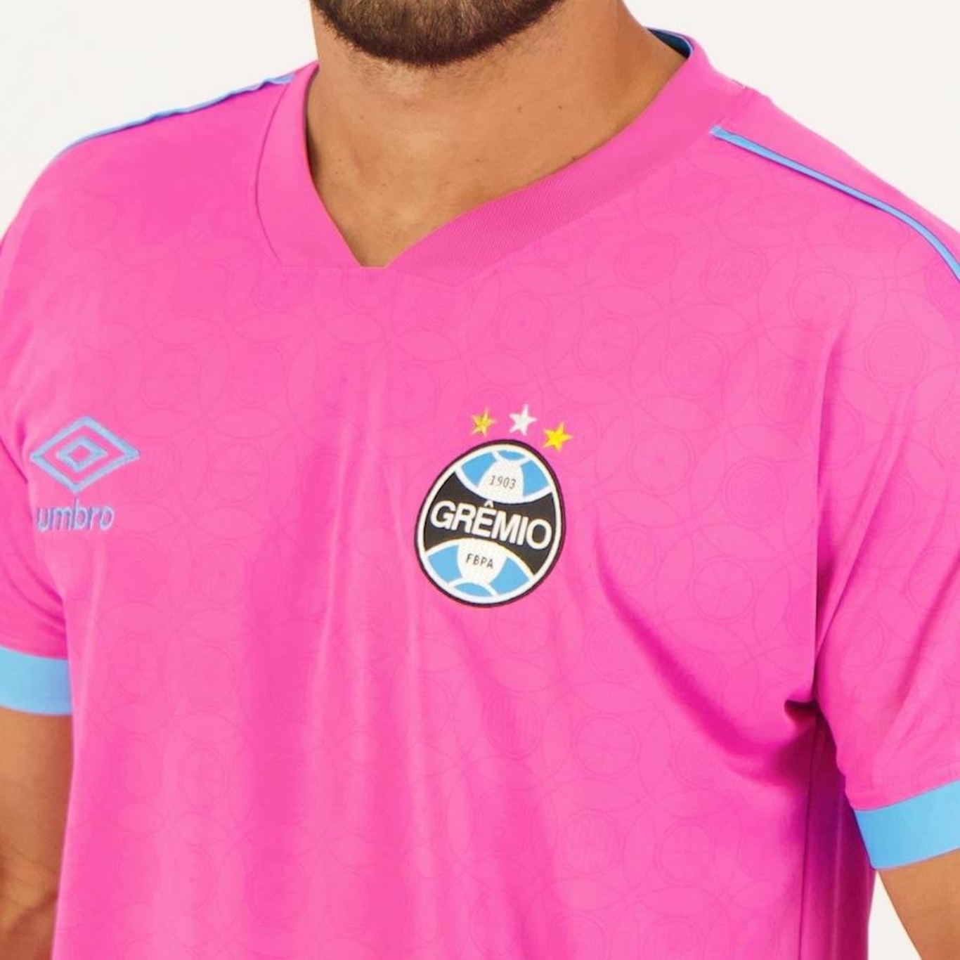 Camisa do Grêmio 2023 Outubro Umbro - Masculina - Foto 4